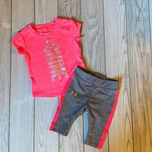 Girls Under Armour outfit Size 12 months.